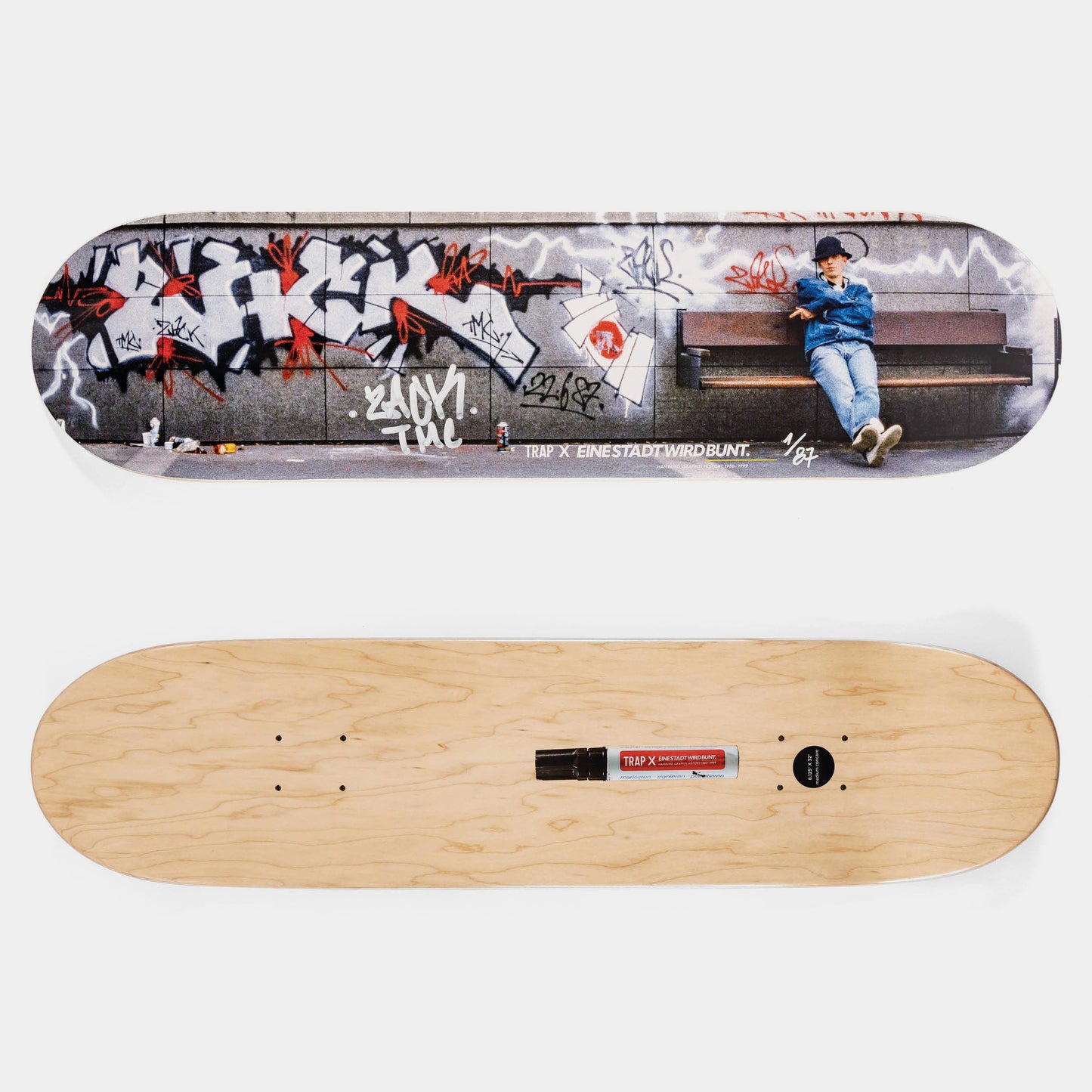 TRAP x EINE STADT WIRD BUNT. Oldschool Skateboard Serie: ZACK, 1987