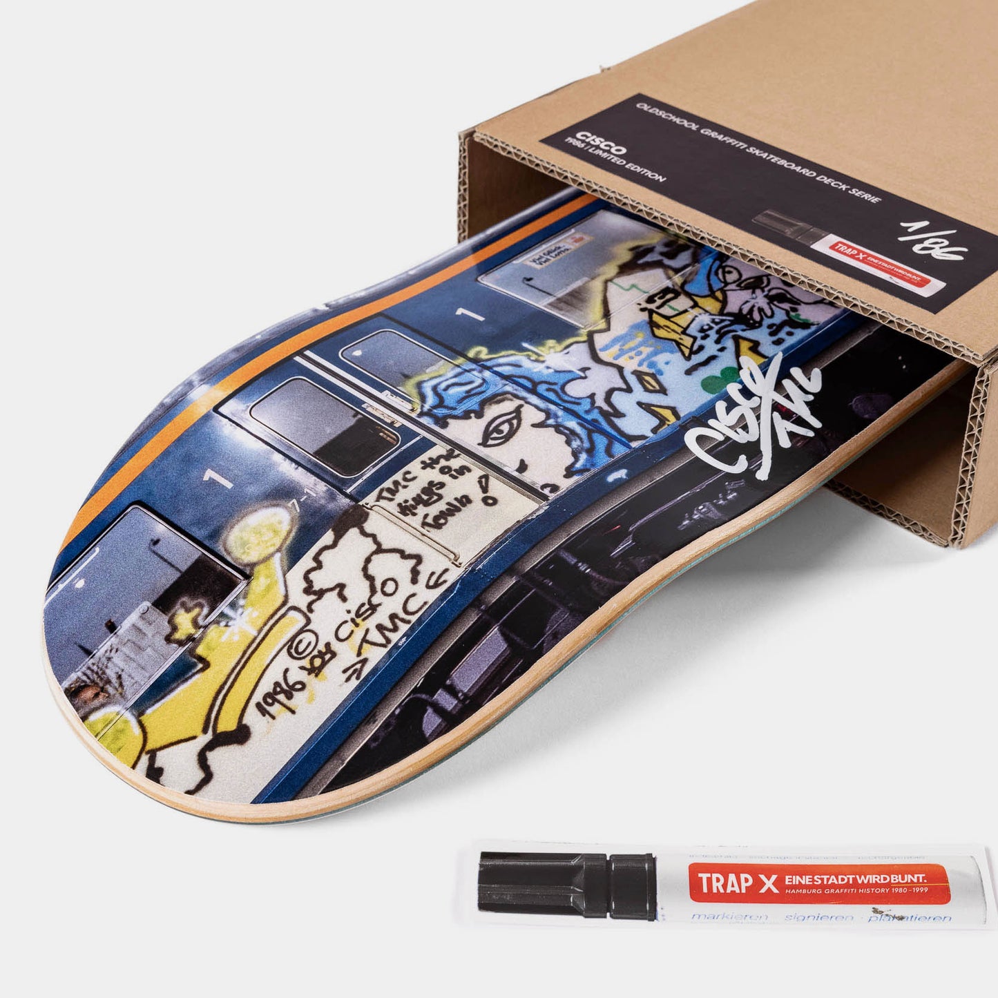 TRAP x EINE STADT WIRD BUNT. Oldschool Skateboard Serie: CISCO, 1996