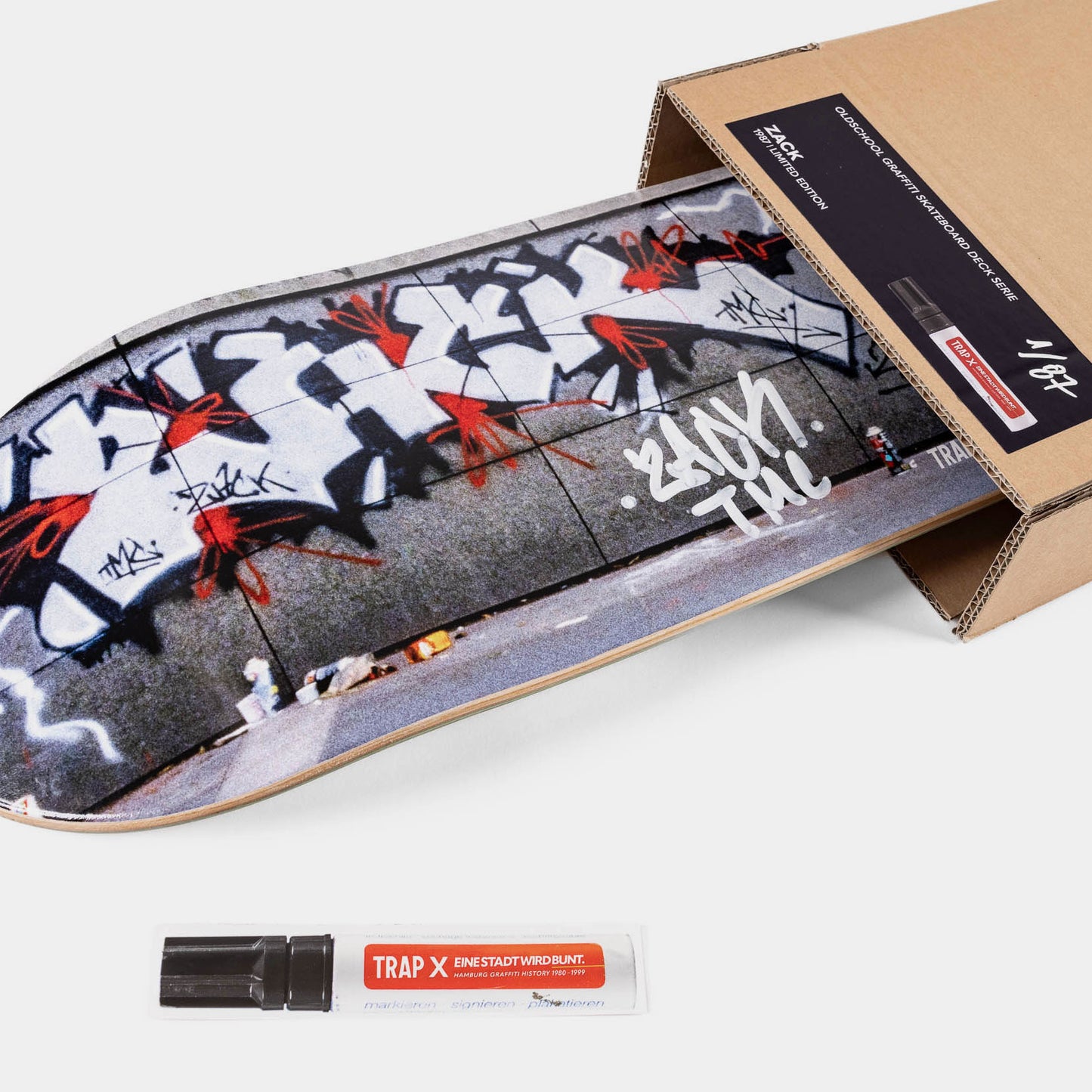 TRAP x EINE STADT WIRD BUNT. Oldschool Skateboard Serie: ZACK, 1987